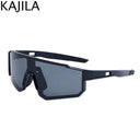 Trendy Oversized Rimless Sports Sunglasses UV400 Protection