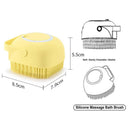 Bath Brush Massage Gloves with Silicone Comb Shampoo Box