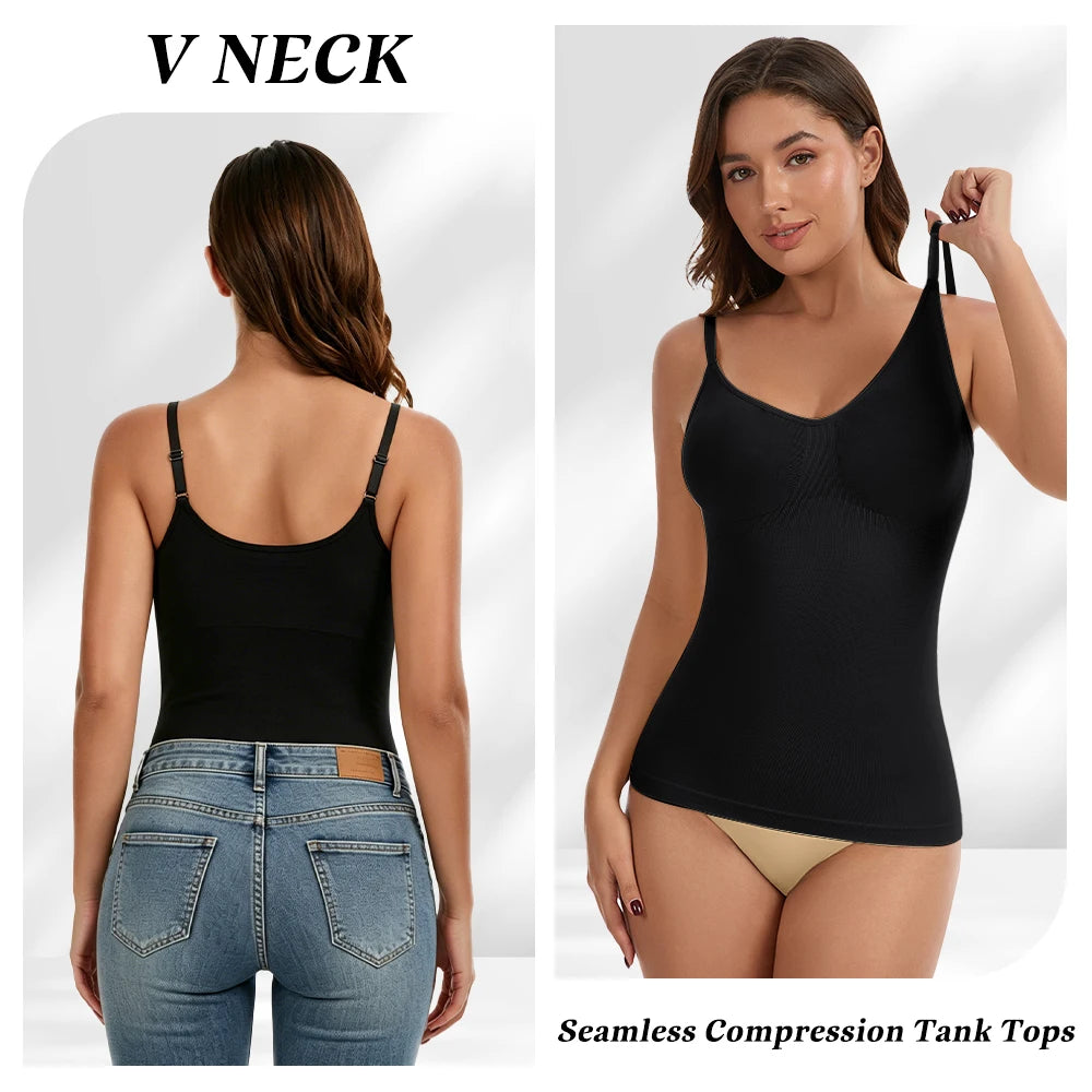 Builtin Bra Shapewear Camisole Tank