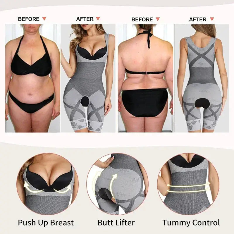 Women Bodysuit Shapewear Waist Trainer Underbust Slimming