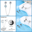 Sterling Silver Winter Snowflake Four Leaf