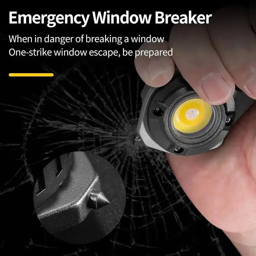 Compact Multi Function Keychain Flashlight With 7 Modes