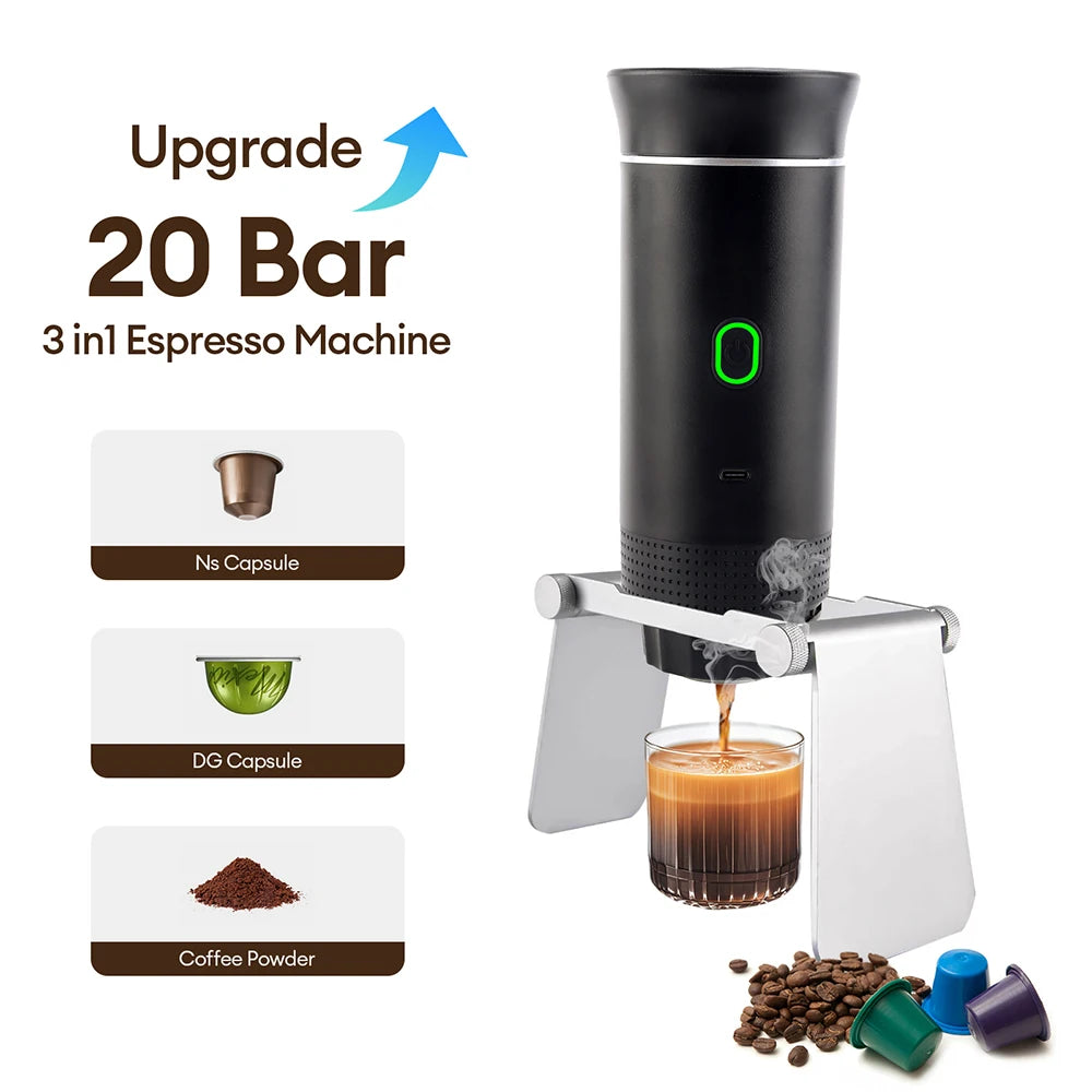 Wireless Portable Espresso Coffee Maker Rechargeable Electric — product view 1