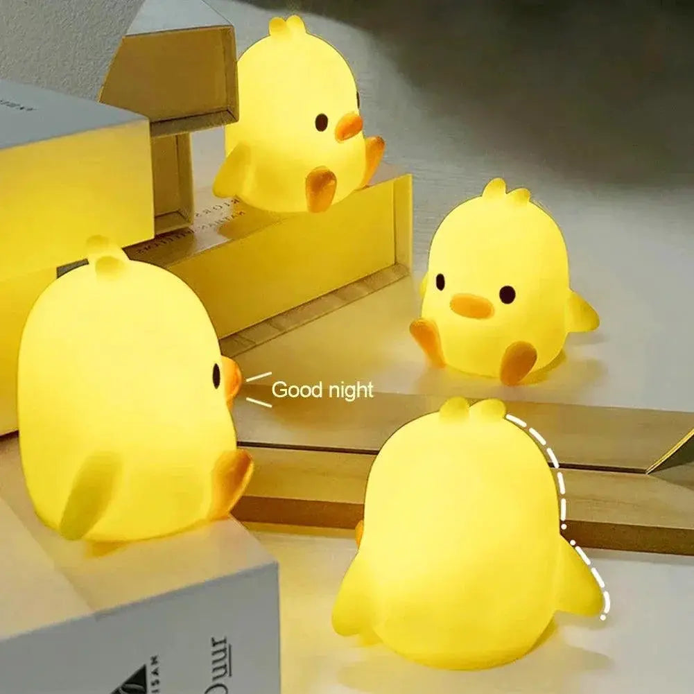 Night Light Cute Cartoon Duck LED Kids Bedroom Decor