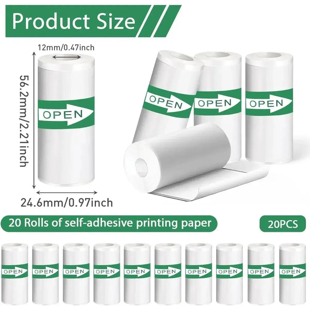 Thermal Printer Labels Premium Adhesive Paper Quick Printing