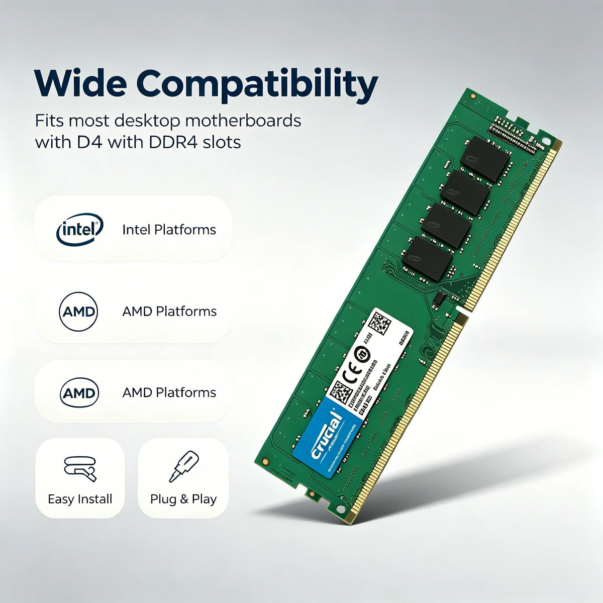 Crucial Desktop Ram Udimm Non