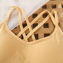 Sexy Women Tops Back Cross Strap Tank Running Sports Bra
