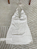 British Satin Halterneck Dress for Seductive Summer Style