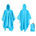 3-in-1 Waterproof Rain Poncho Lightweight Hooded Coat 2023