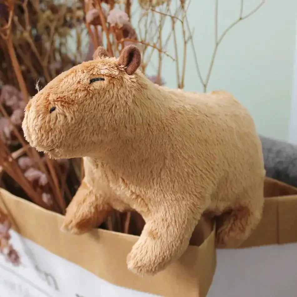 Capybara Plush Toy Realistic Anime Fluffy Stuffed Animal