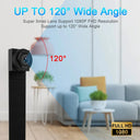 HD WiFi Mini Camera 1080P DIY Security Nanny Cam 3000mAh Alarm