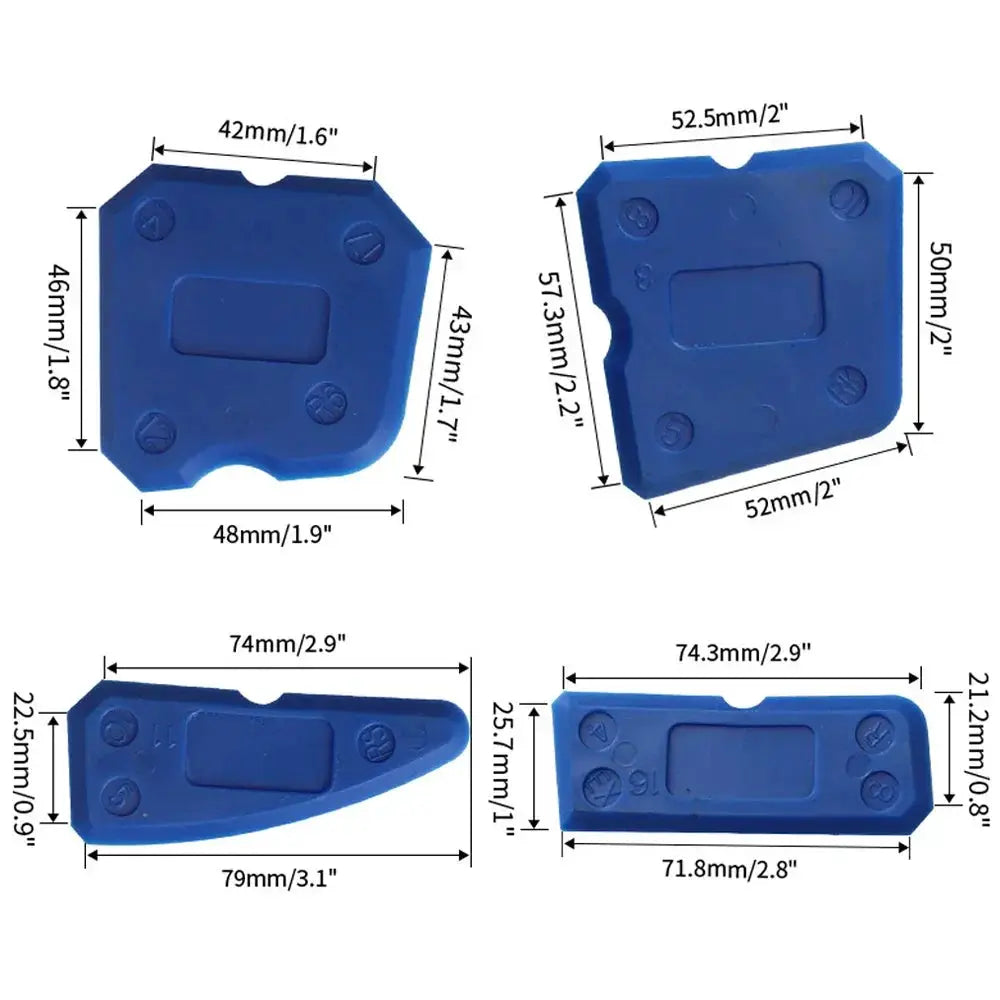 Silicone Glass Cement Scraper Sealant Grout Remover Set
