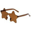 Frameless Star-Shaped Sunglasses for Cosplay and Fashion