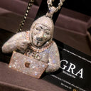 Iced Out Character Mask Pendant