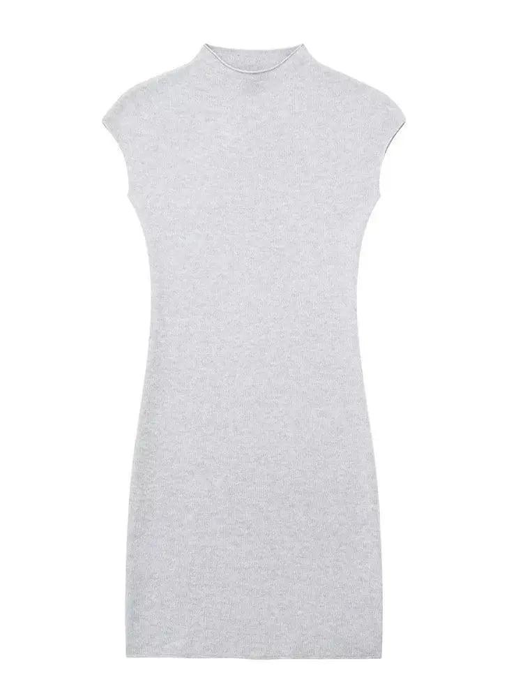 Sophisticated Vintage Sleeveless Knit Dress Style Statement