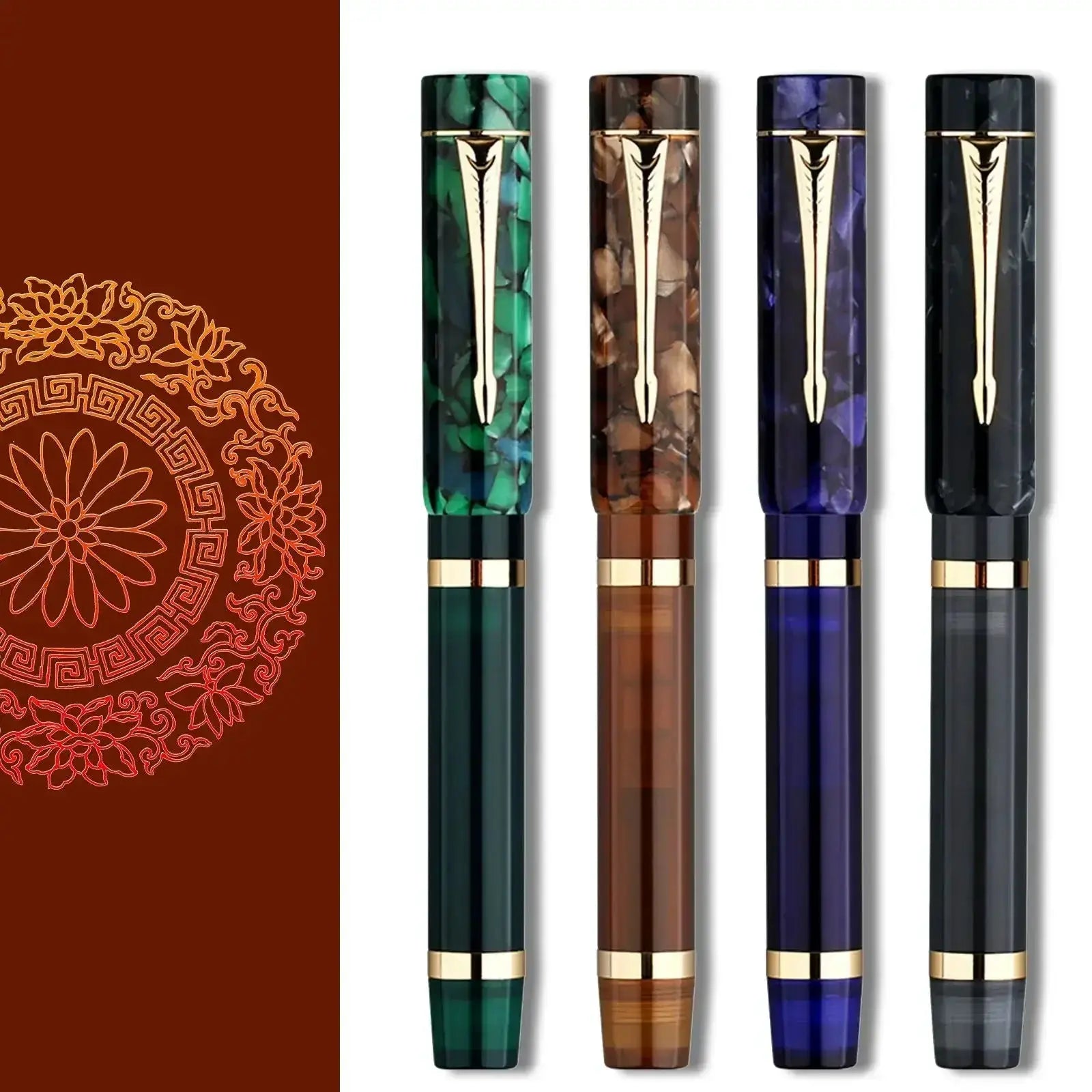 Majohn M700 Resin Fountain Pen No 6 Bock F Nib 0.5mm