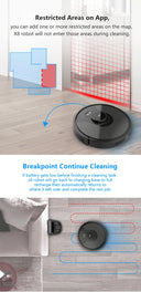 High End Model ABIR X8 Robot Vacuum UV Cleaner Tank