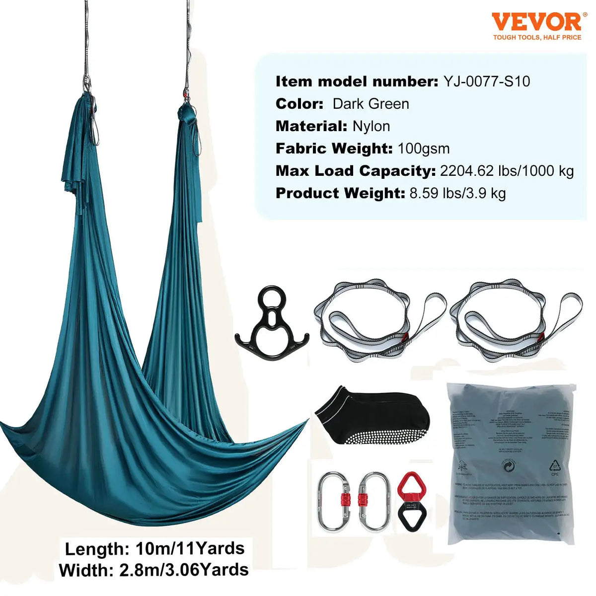 Premium Nylon Aerial Yoga Hammock — product image 9