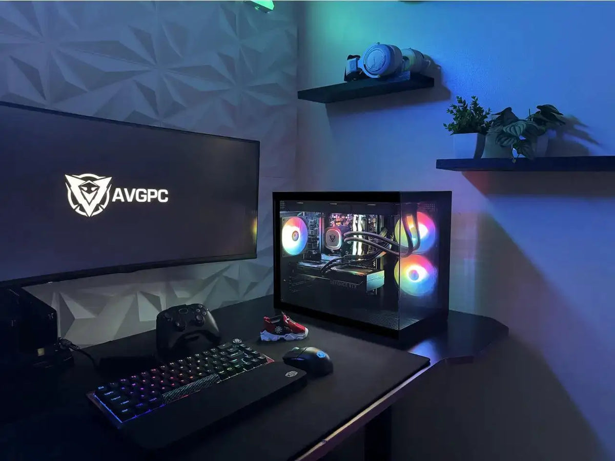 Avgpc Hellfire Gaming Pc Amd Ryzen 5 9600X; Geforce Rtx 5070 12Gb; 16Gb Ddr Ram; 1 Tb Nvme M.2 Ssd; 360mm Aio Liquid Cooler; Argb Fans; Wifi/Ac; Dual Chamber Ca