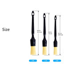 Car Detail Brush Set: Premium Boar Hair Bristle Brushes