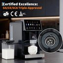Espresso Coffee Maker with Milk Frother - Removable Brewer
