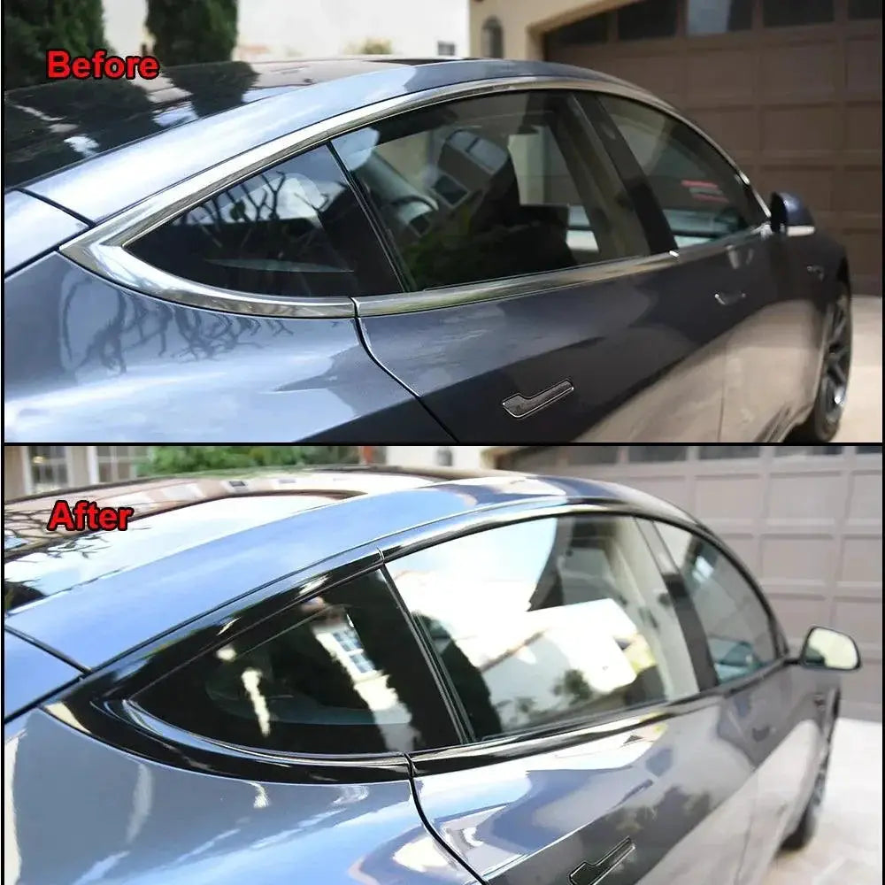 Black Glossy Vinyl Wrap Tape For Car Trim Protection