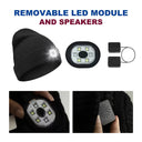 LED-Lit Knit Beanie USB-Rechargeable 4-Light