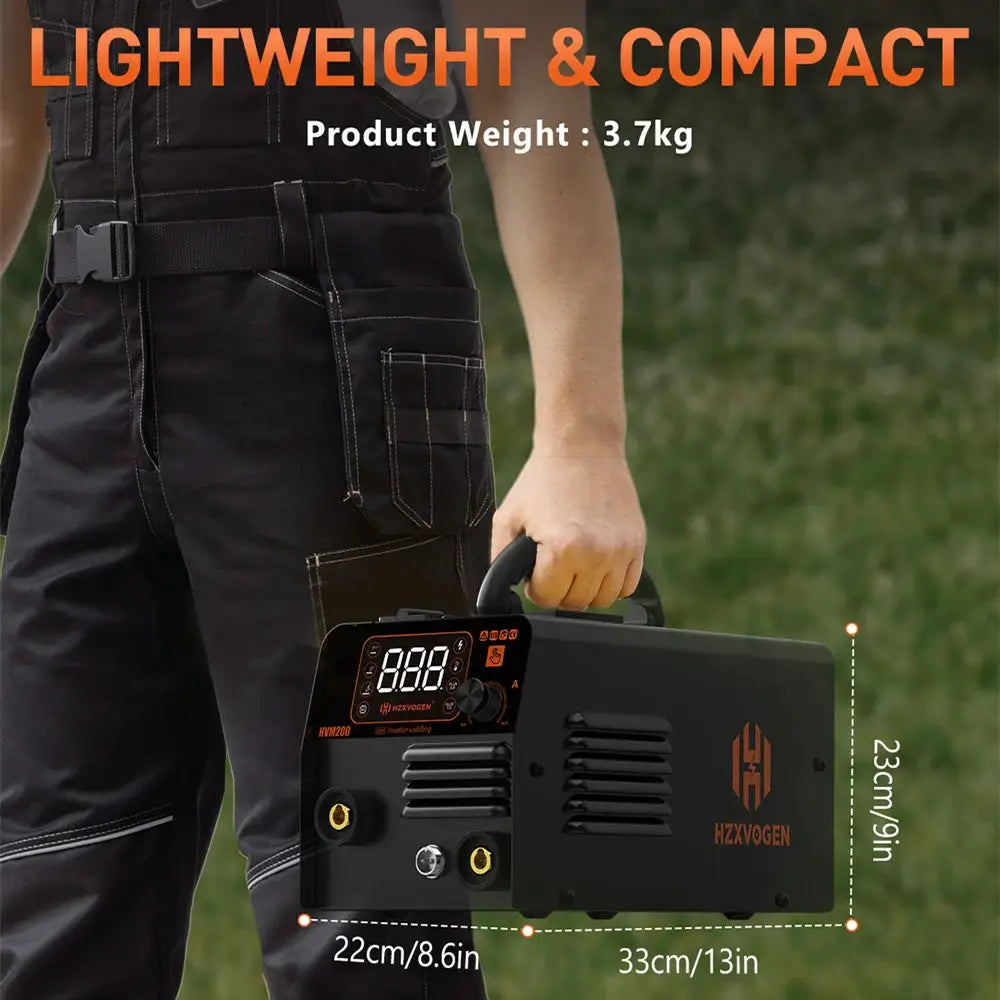 HZXVOGEN HVM200 Gasless MIG Inverter Welder — product view 4