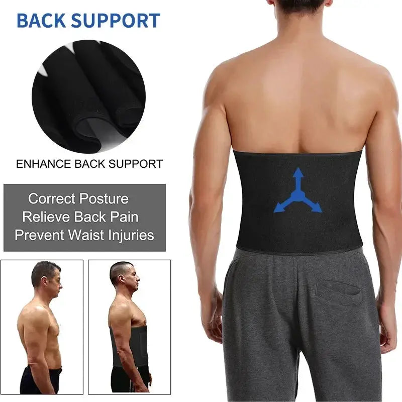Aiithuug Unisex Waist Trainer Corset Slimming Belt For Gym