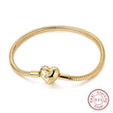 Sterling Silver Golden Love Bracelet