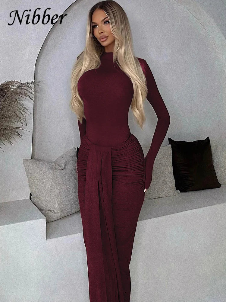 Crew Neck Long Sleeve Bodysuit