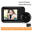 2.4 Inch LCD Peephole Doorbell Camera With IR Night Vision Never Miss A Visitor