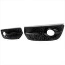 1Pair Black Honeycomb Fog Light Cover Grille Audi Q5 2009-2012