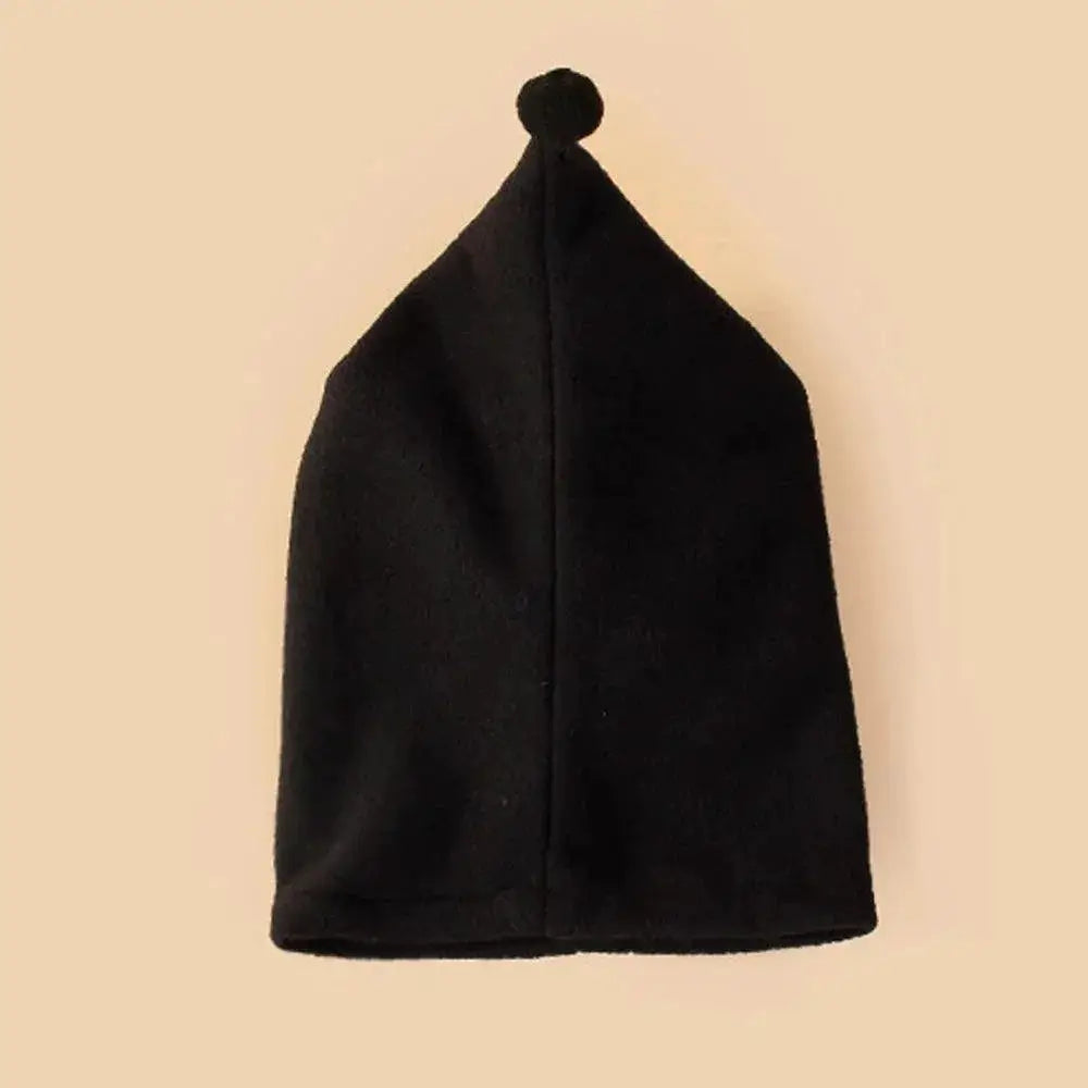 Dog Winter Hat Solid Color Drawstring Fleece Headgear