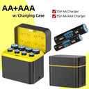 8 Slot 1.5V Battery Charger - Fast AA AAA Charging