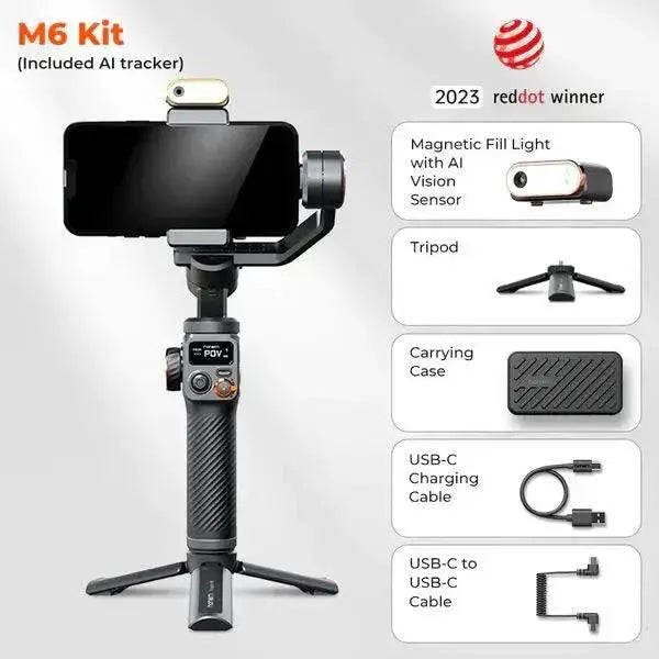 Hohem iSteady M6 Smartphone Video Kit with AI Tracker