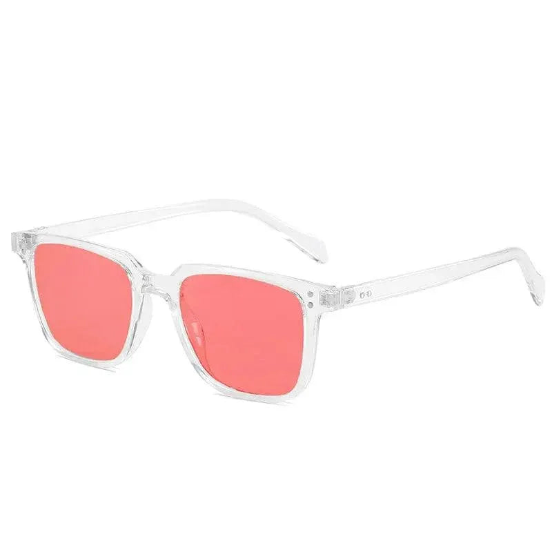 Tony Stark Rectangle Sunglasses For Men With Blue Lens