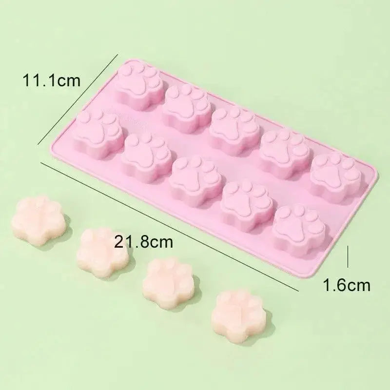 Silicone Paw Print Mold for Baking and Crafting Pets