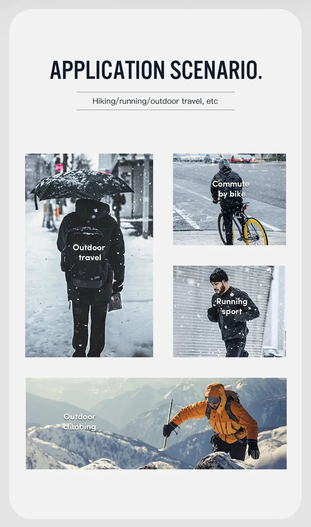 Warm Cycling Gloves for Winter Rides Edition AA — product view 12