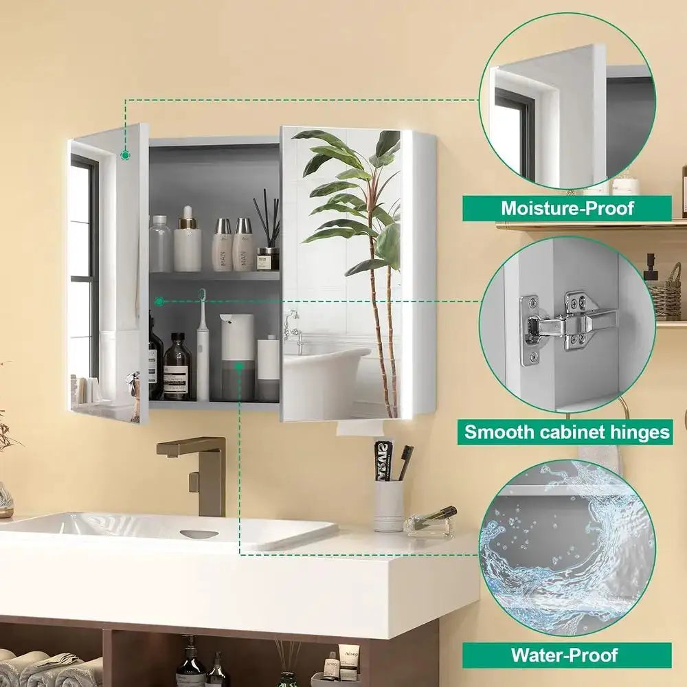 LED Bathroom Mirror Cabinet With Light — product image 4