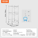 Tier Water Bottle Rack Black