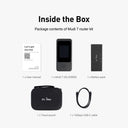 GL.iNet MUDI 7 GL-E5800 Wi-Fi 7 5G NR Travel Router Portable Mobile Hotspot Tri-Band with eSIM & Dual SIM Slot, 2.8" Touchscreen, Up to 5.76 Gbps, 2.5G Ethernet, 700Mbps VPN Secure, 13.5h Battery, for 4K Livestream