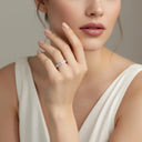 Gdtc Certified Sterling Silver Moissanite Ring