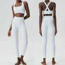 Women Two Piece Gym Set Breathable Quick Dry
