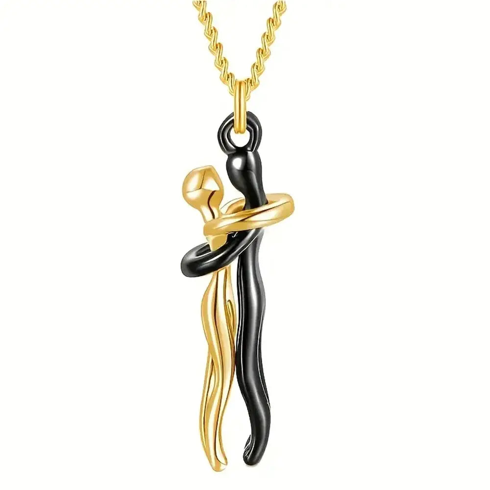 Couples Hug Necklace for Unity and Love — product view 9