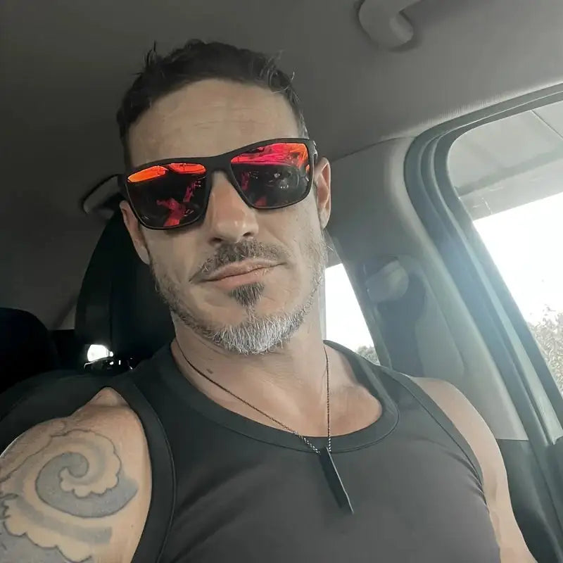 2025 New Square Frame Polarized Sunglasses High-Quality Spring Hinges Multicolor Coated Lenses for Vacation Driving Fishing UV P