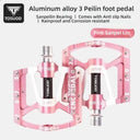 TOSUOD CNC Aluminum Bike Pedals Anti Slip Design