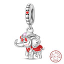 Red Series Charm Beads Sterling