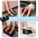 Heating and Kneading Foot Massager, Dual-Direction Kneading with 20 Massage Heads, Foot and Leg Massager, Constant Temperature Heating, Smart Timer, Plug and Play, Thanksgiving and Christmas Gift
