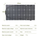 Flexible 100W Solar Panel For RV Boat